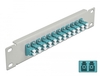 Scheda Tecnica: Delock 10" Fiber Optic Patch Panel - 12 Port Lc Duplex Aqua 1U Grey