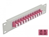 Scheda Tecnica: Delock 10" Fiber Optic Patch Panel - 12 Port Lc Duplex Violet 1U Grey