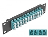 Scheda Tecnica: Delock 10" Fiber Optic Patch Panel - 12 Port Lc Quad Aqua 1U Black