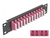 Scheda Tecnica: Delock 10" Fiber Optic Patch Panel - 12 Port Lc Quad Violet 1U Black