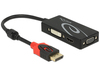 Scheda Tecnica: Delock ADApter DP - 1.2 Male > VGA / HDMI / Dvi Female 4k Passive Black