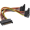Scheda Tecnica: InLine Cavo SATA Alimentazione Da 15pin Power SATA Maschio - (alim.) 2x 15pin Power SATA Femmina (HDD), Cscatto, 90 Grad