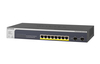 Scheda Tecnica: Netgear GS510TPP 8x 10/100/1GbE RJ-45, 2x 100/1000X Fiber - SFP, 8 PoE+ (190W), Desktop