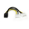 Scheda Tecnica: StarTech LP4 to PCI Express 8pin, M/M, 18AWG - Video Card Power Adapter