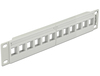 Scheda Tecnica: Delock 10" Keystone Patch Panel - 12 Port Grey