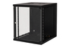 Scheda Tecnica: LINK Armadio Rack 19" 12U Da Muro (a)620x (l)540 X - profondo 600 Mm. Nero Porta Vetro