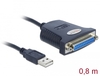 Scheda Tecnica: Delock ADApter USB 1.1 Male > 1 X Parallel Db25 Female - 