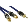 Scheda Tecnica: InLine 2m 2x RCA/3.5mm Premium, M/M, Blue - 