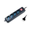 Scheda Tecnica: Atlantis Land Multipresa P011-SL3004P-B 4 Posti Schuko - Interruttore Nera