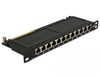 Scheda Tecnica: Delock 10" Patch Panel - 12 Port Cat.6a 0.5 U Black