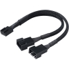 Scheda Tecnica: Akasa PWM Fan Splitter, 2 x 4pin PWM, 0.15m. Cable, Black - 