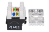 Scheda Tecnica: LINK Presa Rete Keystone Jack RJ45 Cat.6a - A UTP Colore Nero 180 ontatti Dorati 50 Micron