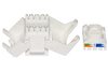 Scheda Tecnica: LINK Presa Rete Keystone Jack RJ45 Cat.6a - A UTP Tooless Colore Bianco 180?ontatti Dorati 50 Micron