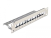 Scheda Tecnica: Delock 10" Keystone Patch Panel - 12 Port With Strain Relief 1U Grey