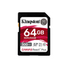 Scheda Tecnica: Kingston Canvas React PLUS - 64GB, Class 10, UHS-II, U3, V90 24mm x 32mm x 2.1mm