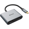 Scheda Tecnica: Akasa Type-c To Dual HDMI Mst ADApter 4k@60hz, 4k@30hz - Dual