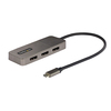 Scheda Tecnica: StarTech .com Adattatore USB-C a DisplayPort con 3 - Porte - Hub MST USB Type-C per 3 Monitor 4K60Hz DP 1.4, Cav