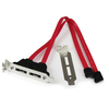 Scheda Tecnica: StarTech 2 Port Low Profile SATA to eSATA Plate ADApter - - F/M - eSATA slot bRacket - low profile SAT