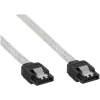 Scheda Tecnica: InLine Cavo SATA 7pin L-form SATA 7pin L-form, Max - 6Gb/s Redondo, Con Chiusura Scatto, Trasparente, 0.5m