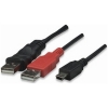 Scheda Tecnica: Manhattan Cavo USB 2.0 - Ad Y 2xa male/mini B male 0,6 M