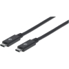 Scheda Tecnica: Manhattan Cavo Superspeed+ USB-c 3.1 male/USB-c male - 1m Nero
