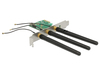 Scheda Tecnica: Delock Scheda PCI Express > 1 x Slot M.2 chiave B - interno con 3antenne esterne - Fattore di forma bassoProfil