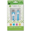 Scheda Tecnica: Techly Cavo Flat USB Am Micro USB Male Azzurro 1m - 