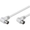 Scheda Tecnica: Goobay Cavo Antenna Tv - M/F 2,5 Mt ngolato 90a