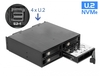 Scheda Tecnica: Delock 5.25" Mobile Rack - For 4 X 2.5" U.2 NVMe SSD + Lockable OEMs