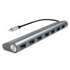 Scheda Tecnica: Logilink Hub USB-c - Superspeed 7 Porte Alluminio Silver