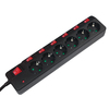 Scheda Tecnica: Logilink LPS233 Multipresa con pRedezione da sovratensioni - 6 scomparti Nero Schuko