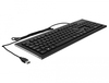 Scheda Tecnica: Delock Keyboard USB wired 1.5 m Black (Water-Drop) - 