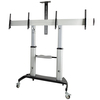 Scheda Tecnica: StarTech Dual TV Cart for 37-60in VESA TVs up - to 110lb/50kg each - Height Adjustable TV Mount, Mobile Dis