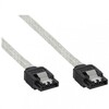 Scheda Tecnica: InLine Cavo SATA 7pin L-form SATA 7pin L-form, Max 6GB/s - Redondo, Con Chiusura Scatto, Trasparente, 0.3m