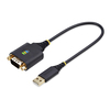 Scheda Tecnica: StarTech .com Cavo Adattatore USB a Seriale da 30 - cm, Convertitore da USB-A a DB9 RS232 COM Retention, FTDI
