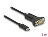 Scheda Tecnica: Delock ADApter USB Type-c - To 1 X Serial Rs-232 D-sub 9 Pin Male + Nuts 1 M