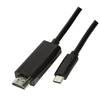 Scheda Tecnica: Logilink Cable USB 3.2 Gen1 Type-c Cable, C/m To HDMI-a/m - 4k/60 Hz, Black, 3 M Ua0330