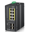 Scheda Tecnica: ZyXEL Rgs200 12p Switch Gestito 8 X 10/100/1000 (poe+) + 4 - X Sfp Montabile Su Rack, Montabile Su Rail Din Poe+ (240 W)