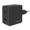 Scheda Tecnica: Logilink PA0220 Socket ADApter, 1x USB-C PD Port + 1x USB-A - QC Port, 18W