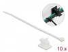 Scheda Tecnica: Delock Cable Clamp - 25 X 18 Mm + Cable Tie L 200 X W 3.6 Mm White