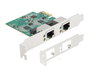 Scheda Tecnica: Delock Pci Express X1 Card To 2 X RJ45 2.5 Gigabit LAN - Rtl8125