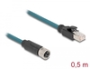 Scheda Tecnica: Delock M12 ADApter Cable X-coded - 8 Pin Female To RJ45 Male 50 Cm