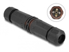 Scheda Tecnica: Delock Cable Connector For Outdoor 4 Pin, Ip68 Waterproof - Screwable, Cable Diameter 4.5 - 7.5 Mm Black