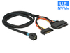 Scheda Tecnica: Delock Cable Sff-8643 Male > U.2 Sff-8639 Female + SATA - Power Connector 75 Cm