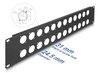 Scheda Tecnica: Delock 19" D-type Patch Panel 24 Port 2U Black - 