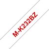 Scheda Tecnica: Brother Mk-232bz Plastic Labelling Tape 12mm 8m Red On - White Non-lamin