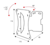 Scheda Tecnica: ITB Staffa Parete Per Tv/monitor 1 Snodi Vesa Max 100x100 - Nera