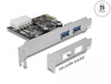 Scheda Tecnica: Delock Pci Express Card > 2 X External Superspeed USB 5 - Gbps (USB 3.2 Gen 1) Type-a Female