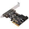 Scheda Tecnica: SilverStone ECU04-E SATA 15pin, PCI-E 2.0 x2, 19pin USB 3.1 - connector, 10Gbit/s, UASP, Low Profile