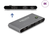 Scheda Tecnica: Delock Switch USB-C KVM to DP 8K 30 Hz with USB 2.0 - 